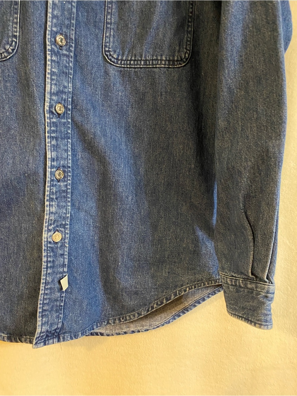 Vintage Polo Ralph Lauren 100% cotton denim button down shirt Made in USA - Picture 4 of 13